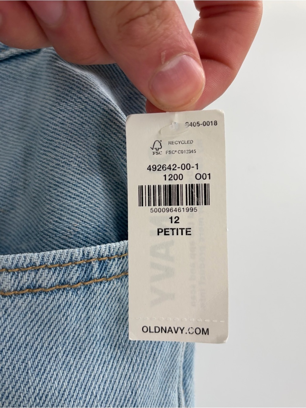 Old Navy Light Denim Wash Trendy Blue Mid Rise Bootcut Size 12 petite 12P NWT - Picture 8 of 13